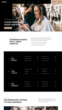 Giao diện Web  Salon tóc #02